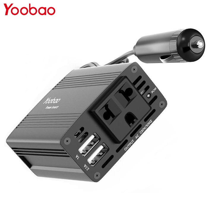 Biến tần ô tô chuyển đổi 12V sang 220V/150W - YOOBAO 150W