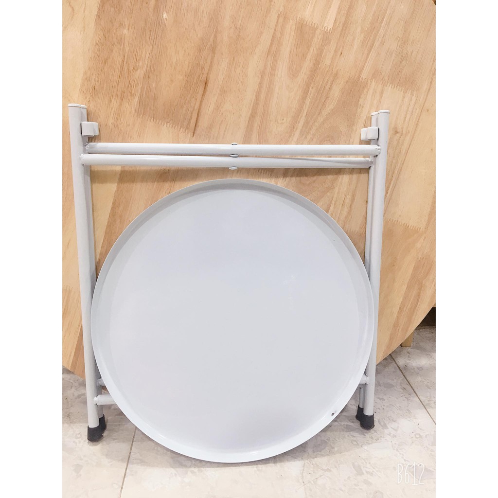 Bàn tròn sắt gấp gọn [GẤP GỌN TIỆN LỢI] bàn trà/cafe xếp gọn tiện lợi