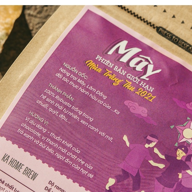 Cà phê rang xay nguyên chất PHIN MÂY, Cà phê Robusta nông trại hữu cơ Bảo Lộc-Lâm Đồng pha Phin gói 250gr - KaHomebrew | BigBuy360 - bigbuy360.vn