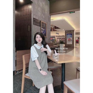 💋Váy kẻ pha sơ mi neww siêu xưnnn 😍😍😍