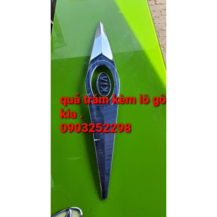 ốp mạ crom hình quả trám kia hyundai korea kèm lô gô và không
