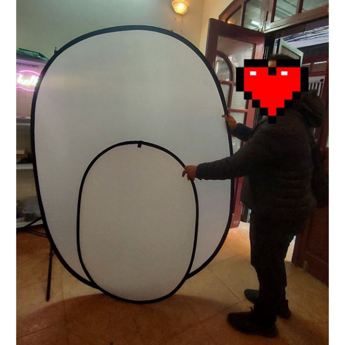 SALE Tấm tản sáng di động 150x200 - 90x120 cm, Hỗ trợ đánh đèn, quay chụp sản phẩm, Vải Tản Sáng Elip - 151.Camera Hà Nộ