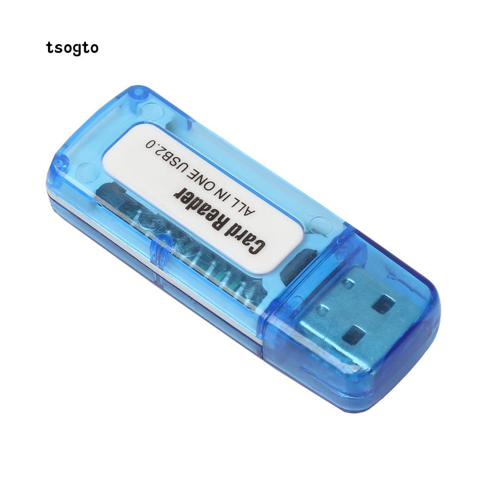 Đầu đọc thẻ nhớ USB 2.0 M2 SD SDHC DV Micro SD TF 4 trong 1 tiện dụng