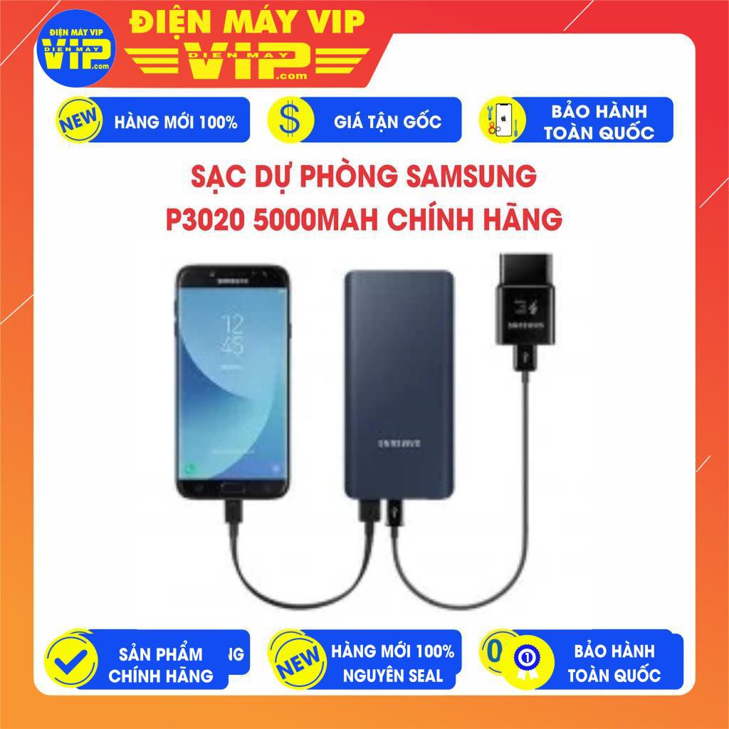 SẠC DỰ PHÒNG SAMSUNG  EB-P3020 5000mAh - Mới 100% - Nguyên Seal - Hàng Chính Hãng