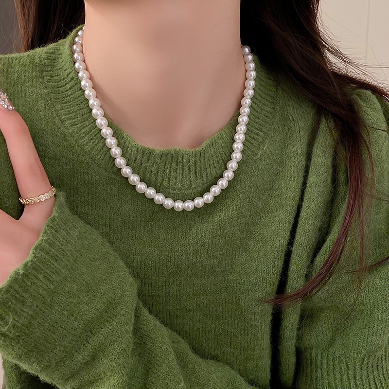 Dây Chuyền Đính Ngọc Trai Thiết Kế Mới Đơn Giản Thời Trang