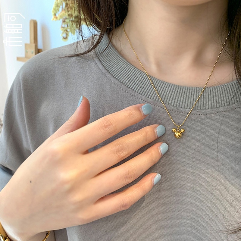 [FreeShip] Dây chuyền nữ titan Mickey X8-203a - CAM KẾT KHÔNG BAY MÀU