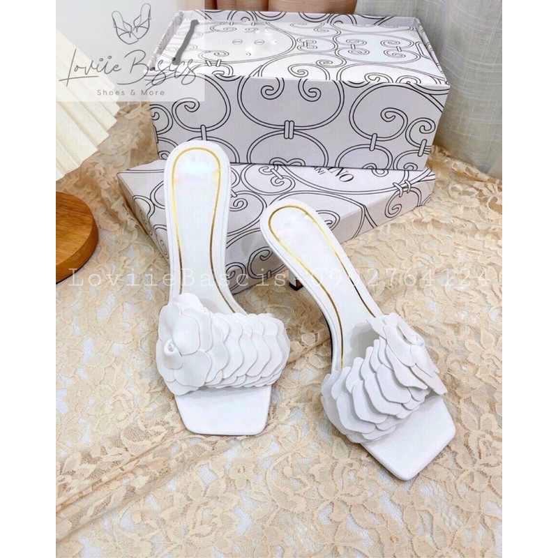 GUỐC NỮ LOVIIE BASICS THỜI TRANG QUAI MẢNH - DÉP CAO GÓT 2 QUAI NGANG GÓT NHỌN 7 PHÂN D220142