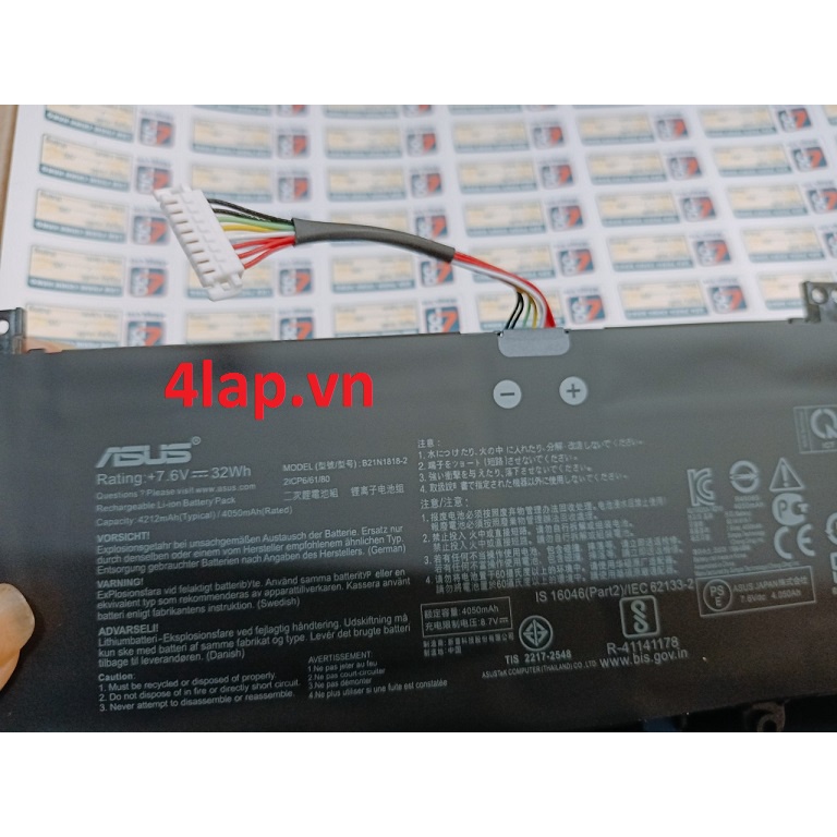 Pin laptop Asus A412 A412D A412F A412FA Original 32Wh