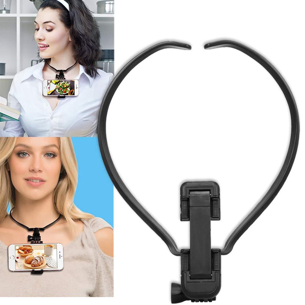 Giá đỡ điện thoại đeo cổ bằng ABS cứng xoay 180 độ tiện lợi cho DJI OSMO ACTION GoPro