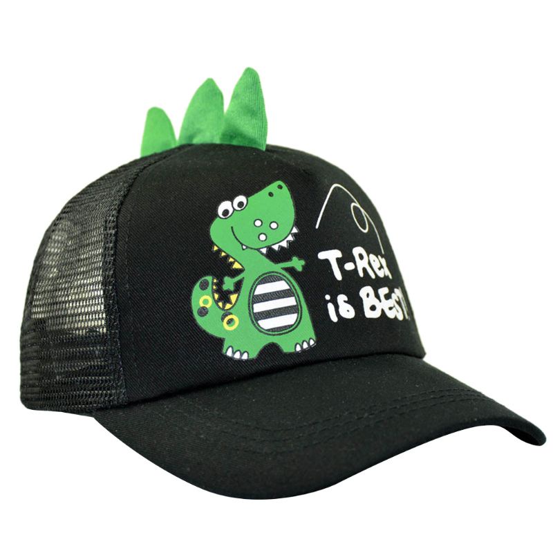 Mũ Lưỡi Trai Thêu Hình Khủng Long Phối Lưới Dễ Thương Tùy Chỉnh Thời Trang Mùa Hè Cho Bé