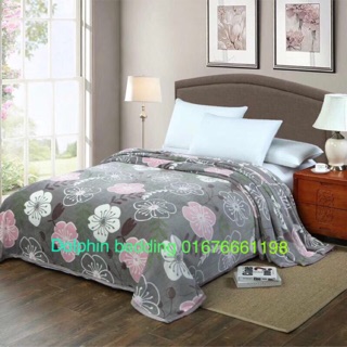 Chăn tuyết nhung Muji 2 mặt khổ rộng mỏng nhẹ