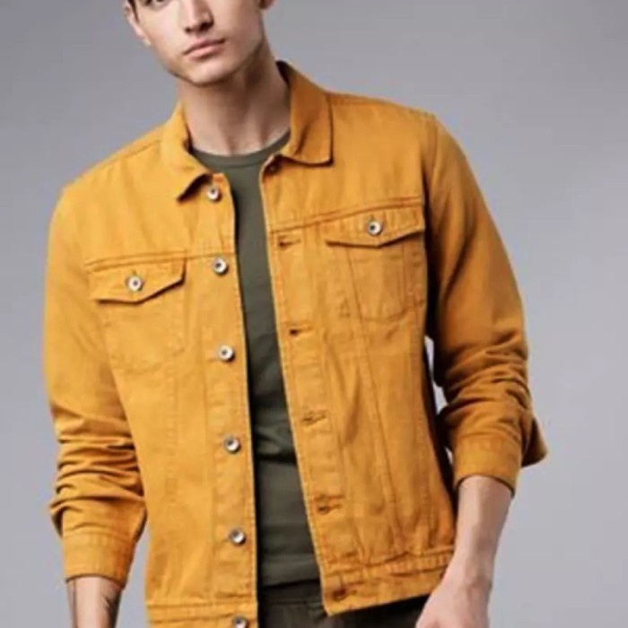 Áo Khoác Jean Denim Cao Cấp Levis Màu Nâu Turmeric Màu Nâu M