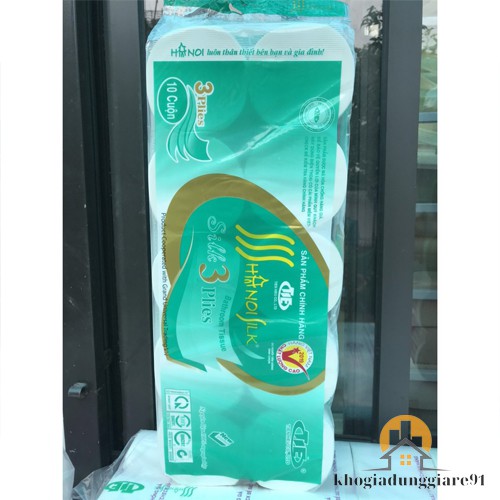 COMBO 2 BỊCH GIẤY VỆ SINH HÀ NỘI 3 LỚP SIÊU DAI 1.6KG