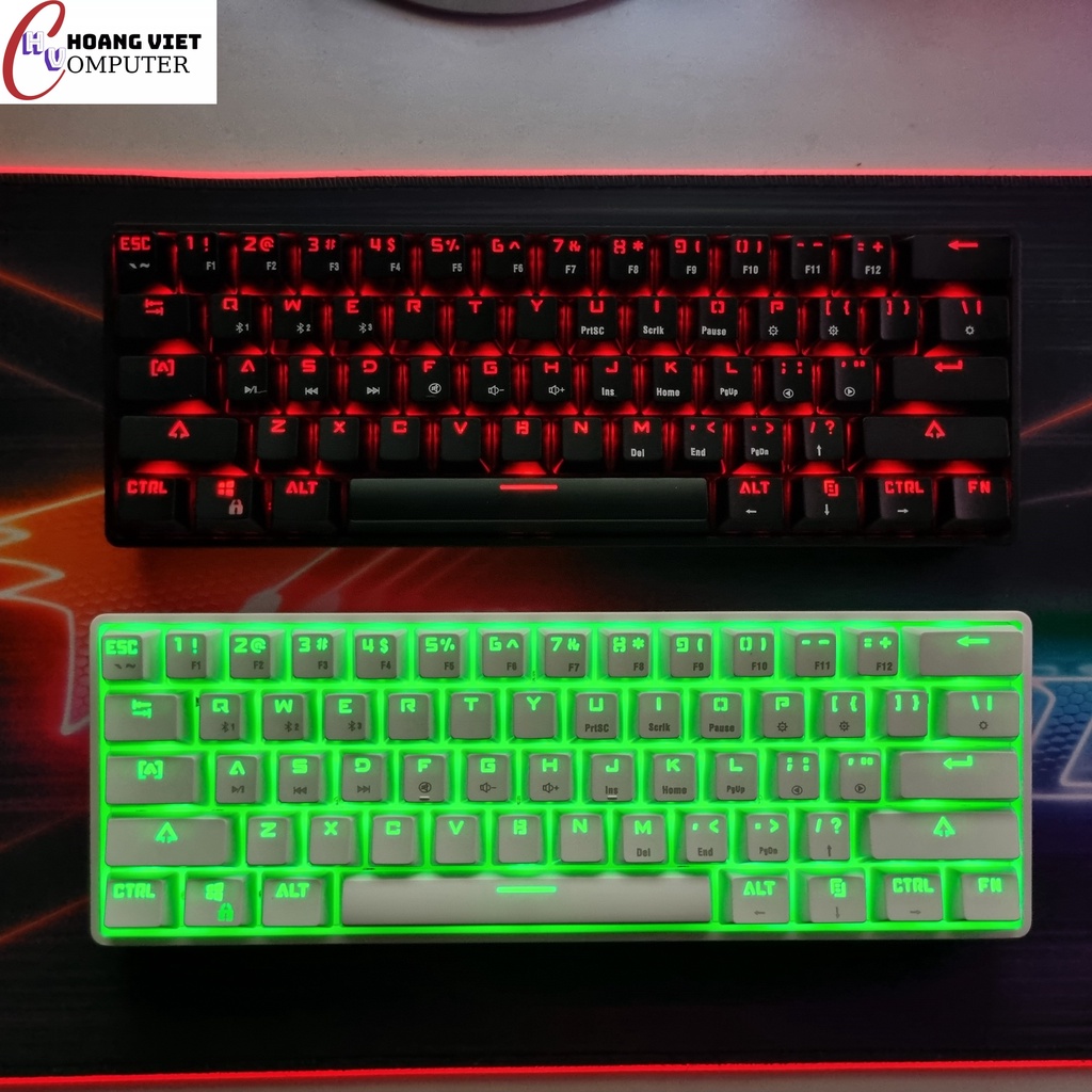 Bàn phím cơ không dây RF61 RGB rất đẹp - Bluetooth 5.0 | Dây type C