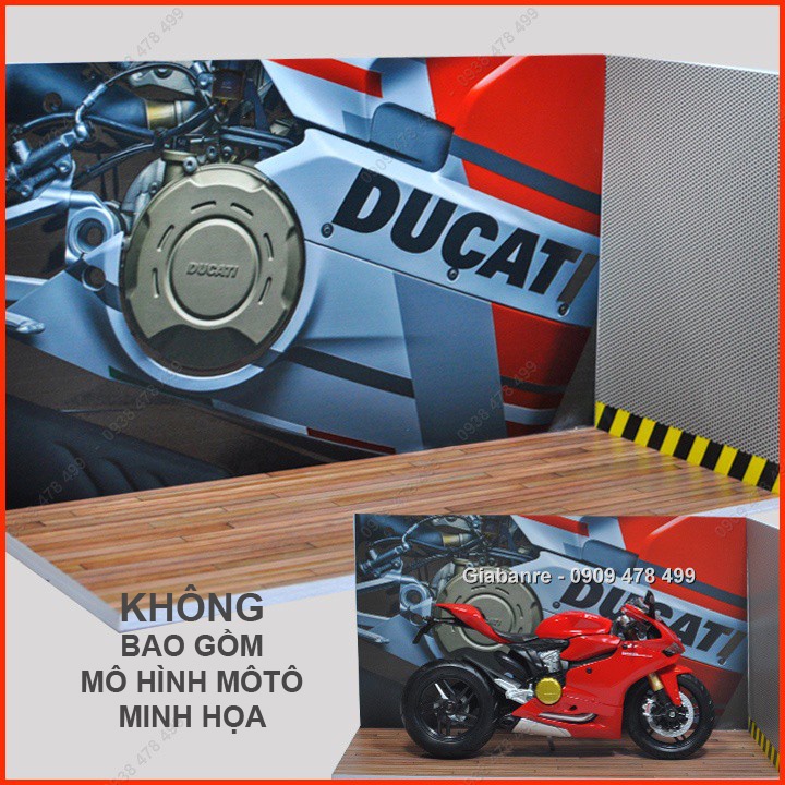 Mô Hình Garage Xe Motor Handmade Tỉ Lệ 1:12 - Không Bao Gồm Moto - 7045.9