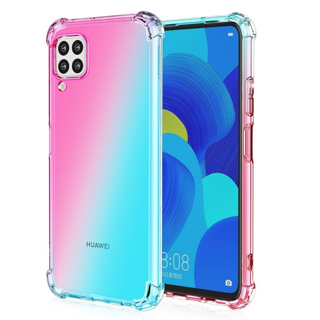 Ốp điện thoại mềm có đệm khí bảo vệ 4 góc chống trượt màu gradient dành cho Huawei Nova3i/ Nova7i/ Nova4/ Nova5/ Nova2i | BigBuy360 - bigbuy360.vn