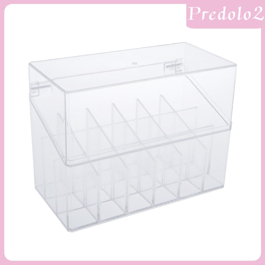 Khay Đựng Son Môi Chất Liệu Acrylic Có Nắp Màu Trong Suốt Tiện Dụng | BigBuy360 - bigbuy360.vn