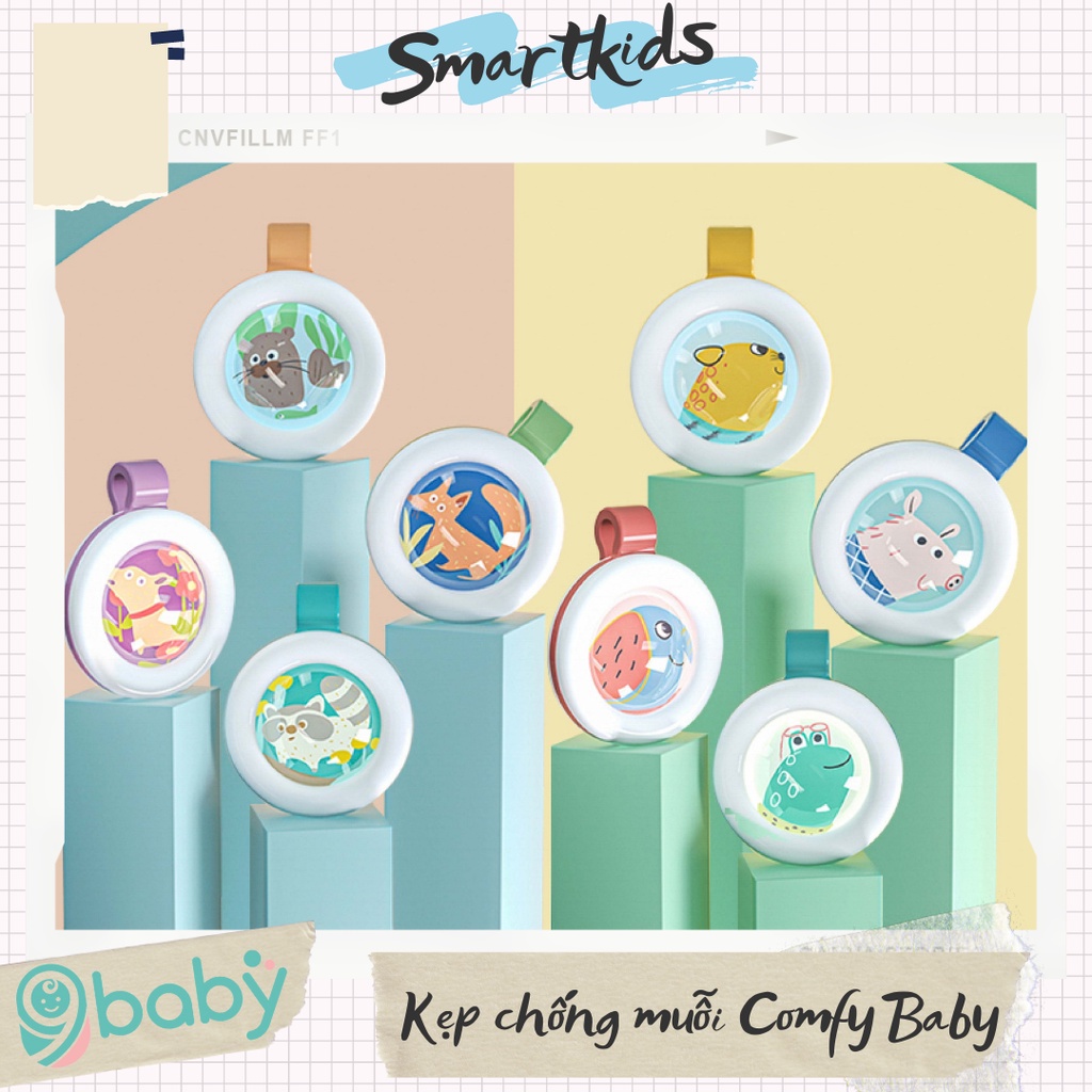 [ẢNH THẬT + VIDEO] Kẹp đuổi muỗi cho bé yêu ComfyBaby - KUB