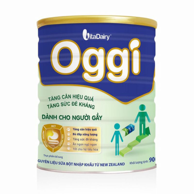 Sữa Oggi dành cho người gầy 900g( từ 3 tuổi trở lên)