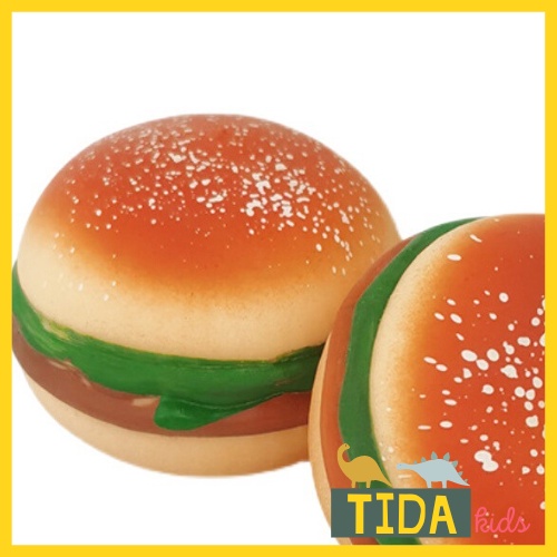 Hamburger Bóp Mềm ⚡ HOT TREND ⚡ Squishy Mochi Hamburger Cute, Đồ Chơi Xả Stress Dễ Thương Xua Tan Căng Thẳng, TiDa Kids