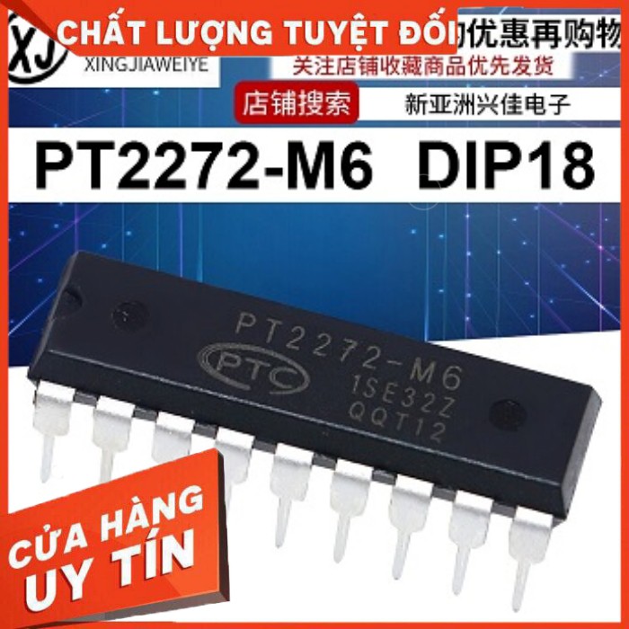 IC giải mã PT2272 L4-DIP18 - Loại Tốt