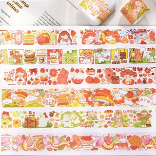 cuộn washi tape gấu đáng yêu