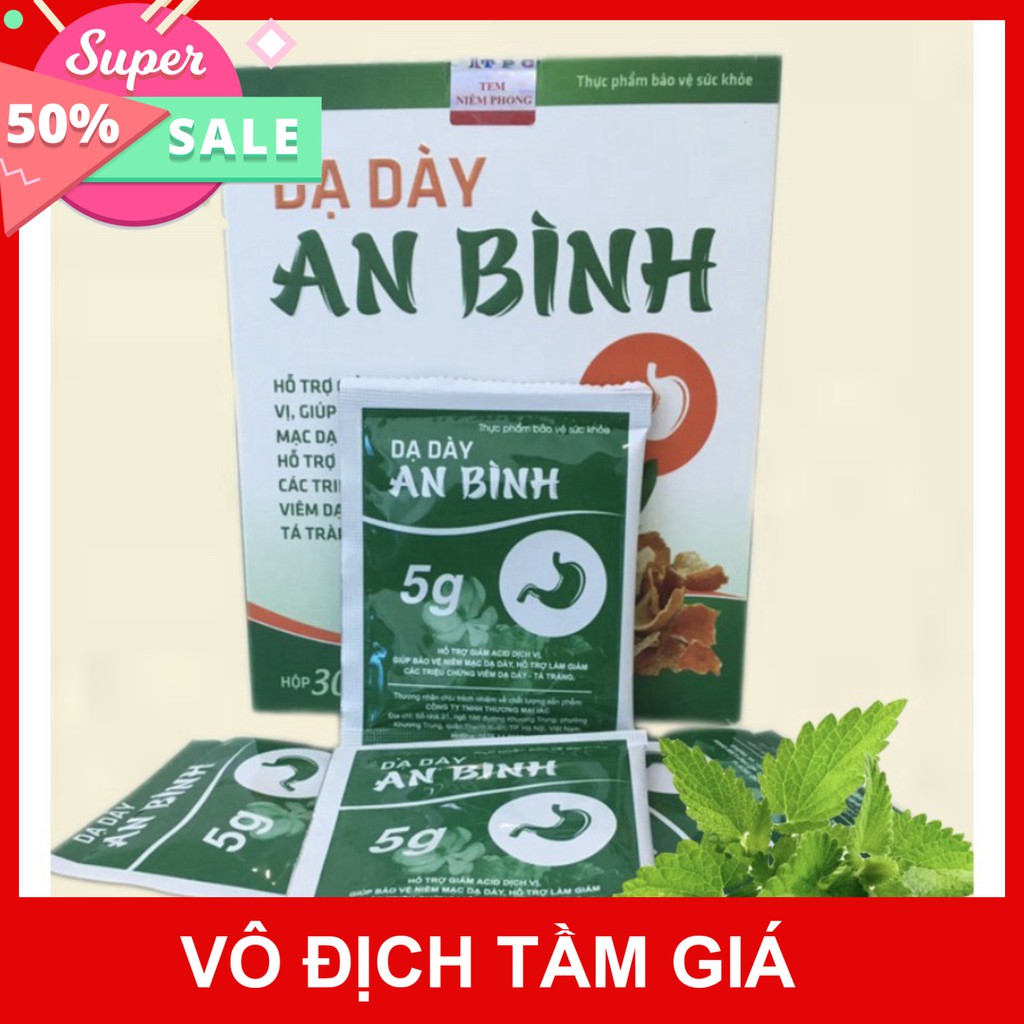 DẠ DÀY AN BÌNH - Hỗ trợ điều trị bệnh dạ dày- Trào ngược - Hộp 30 gói