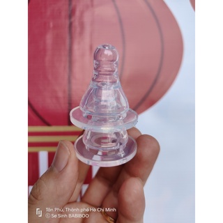 Núm ty silicone siêu mềm cho bình sữa cổ nhỏ ba812