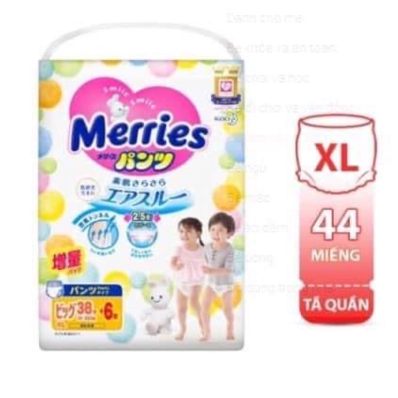 Bỉm Merries Nội Địa Nhật Bỉm ❤️ Dán/ Quần merries Nội Địa thêm miếng S88/M68/L58/L50/XL44/XXL28