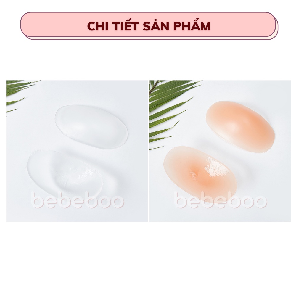 Bộ 2 Miếng Đệm Vai Silicone Tàng Hình Tự Nhiên, Tấm Lót Đệm Dán Vai Cho Nữ Nam Nâng Cầu Vai Áo Vest Cho Nam Nữ - BEBEBOO