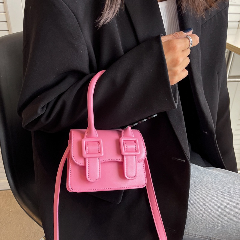 Túi Đeo Vai Bằng Da PU Màu Kẹo Ngọt Phong Cách Hàn Quốc Dành Cho Nữ