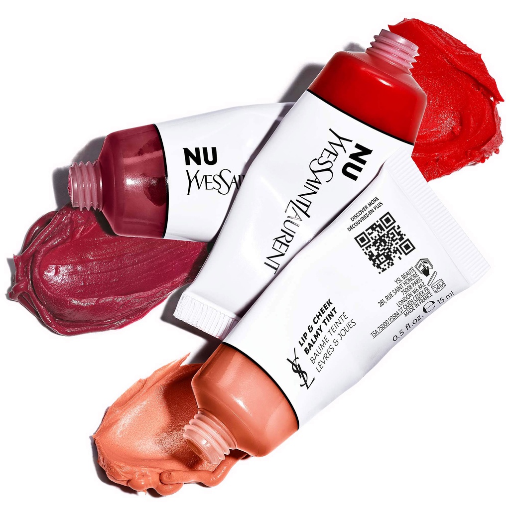 Son Môi Má Hồng YSSL Nu Lip &amp; Cheek Balmy Tint, 01 Flush và màu 02 Pinch