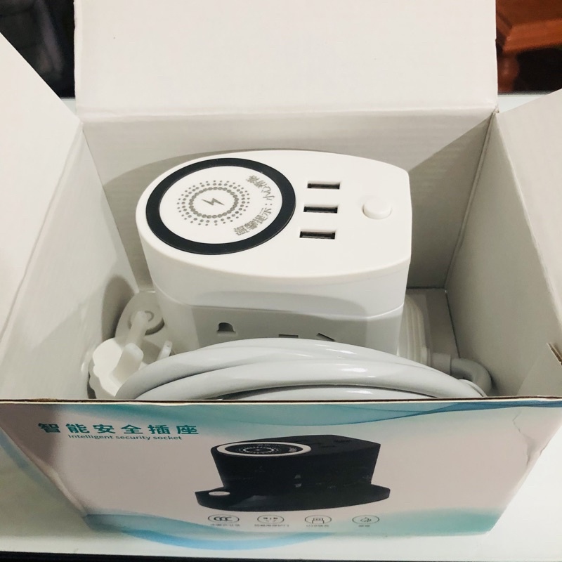 Ổ cắm điện Đa năng tầng - Thông minh - Sạc không dây - 3 Cổng USB sạc nhanh - Ổ Chịu tải 2500W - Dây dài 2M