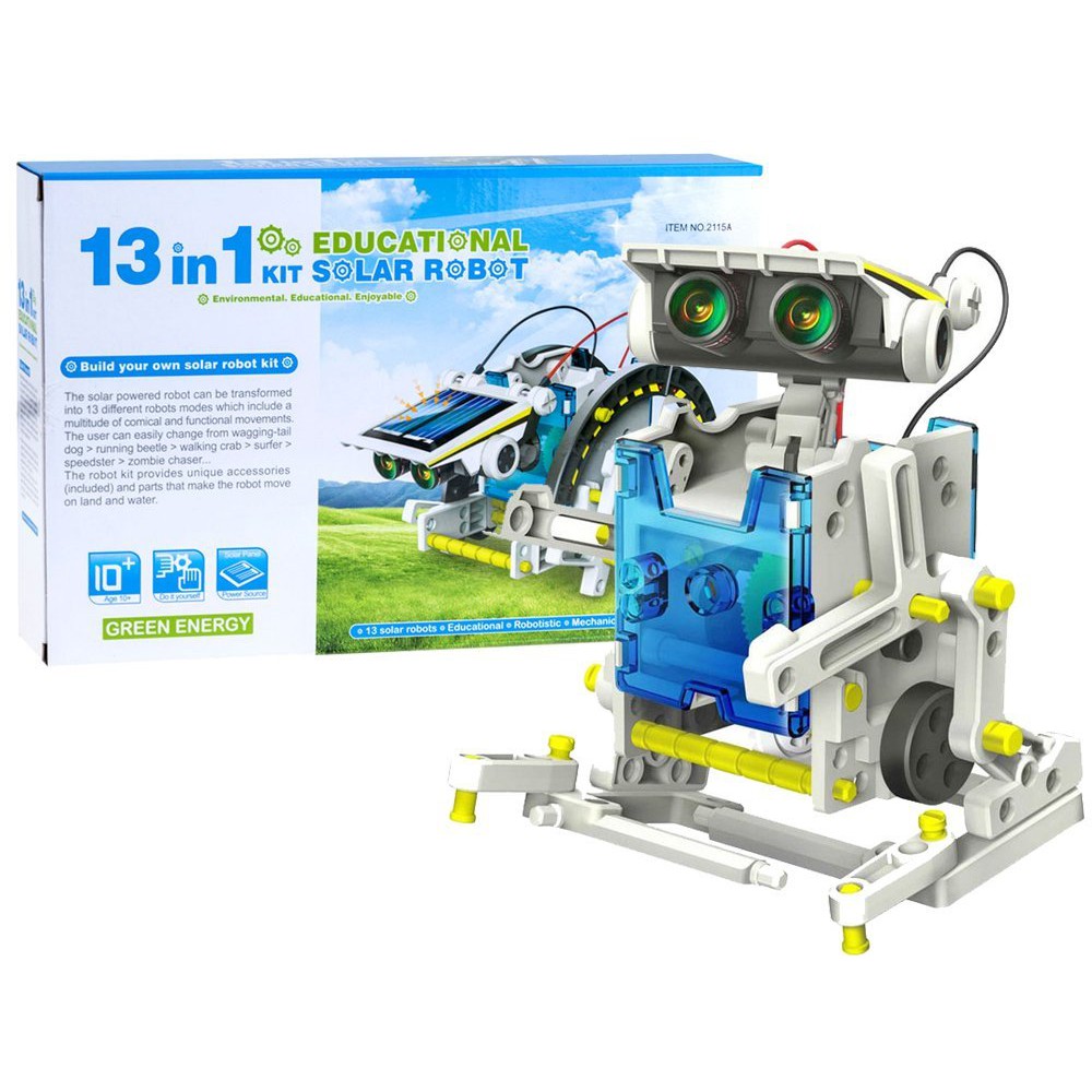 BỘ LẮP RÁP NĂNG LƯỢNG MẶT TRỜI - ROBOT TƯƠNG LAI 13 IN 1 EDUCATIONAL SOLAR ROBOT KIT 2115A | Shopee Việt Nam