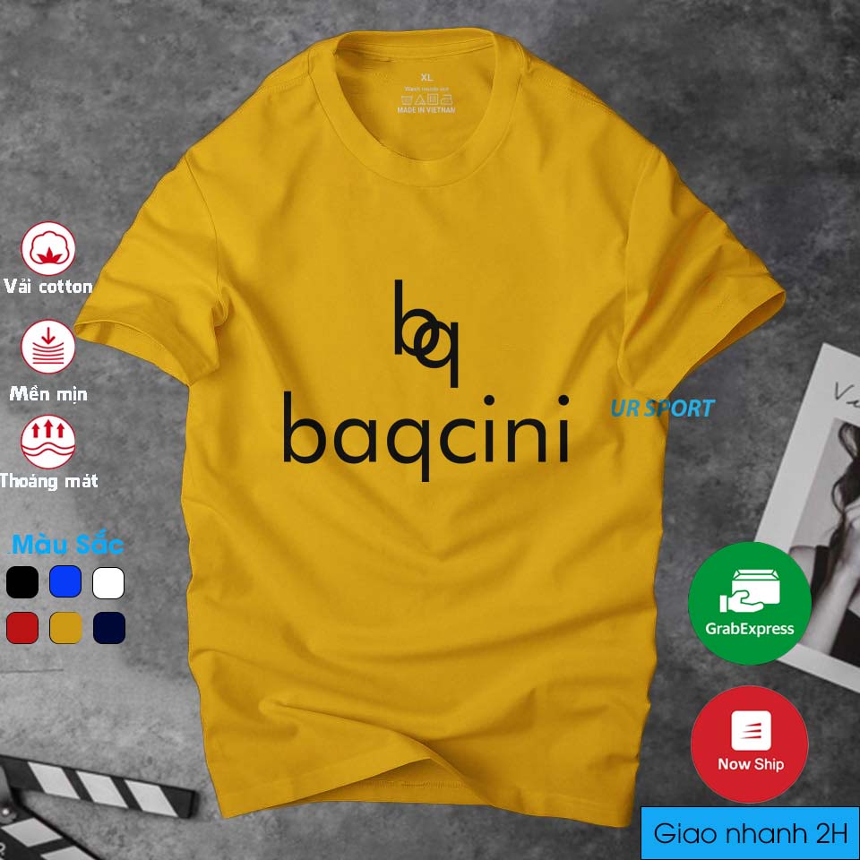 Áo thun nam cổ tròn bq thời trang cá tính, chất vải cotton 4 chiều cao cấp thoáng mát