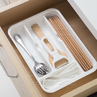 KHAY ĐỰNG ĐŨA MUỖNG, DAO, KÉO CHIA 4 NGĂN - NỘI ĐỊA NHẬT BẢN