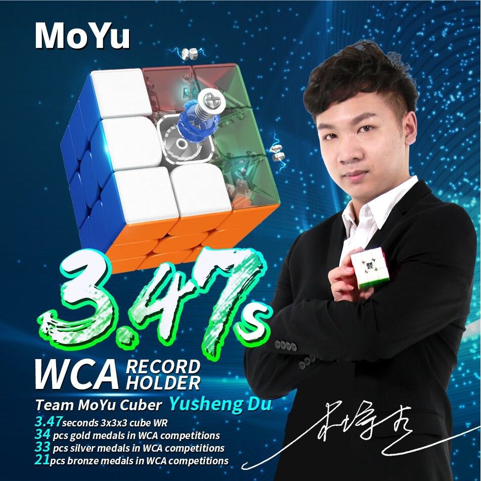 Rubik 3x3 Moyu RS3M Nam Châm 3 Tầng Stickerless MF3RS V3 M (Hãng Mod)