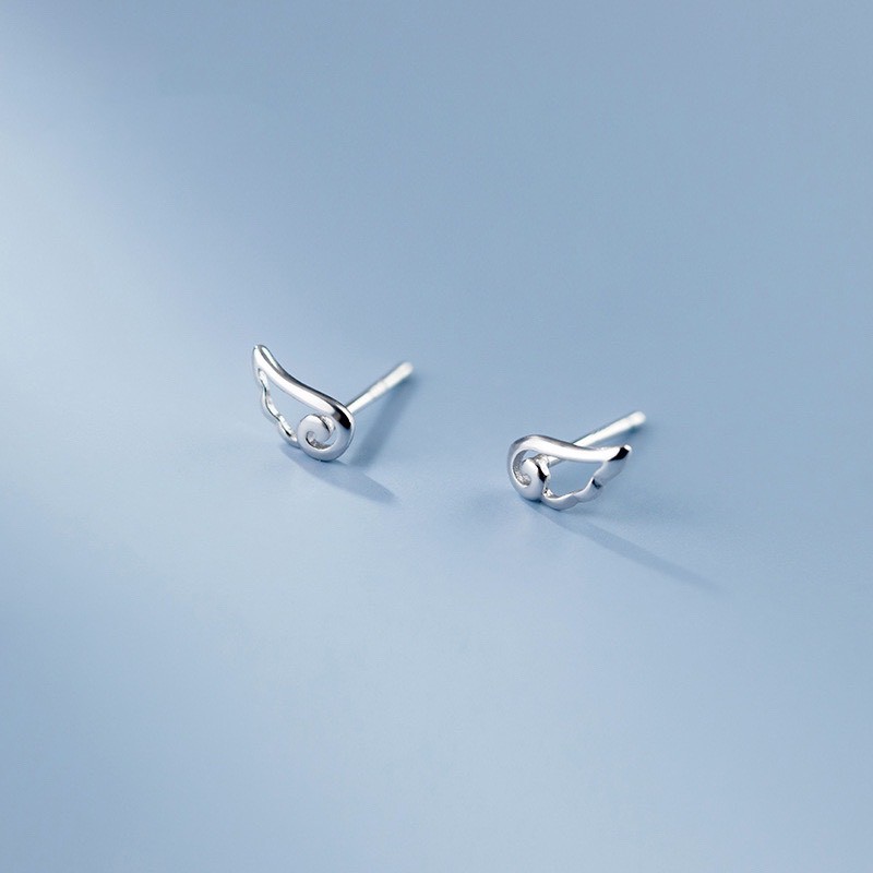 Bông tai bạc nữ H.A.S hình đôi cánh thiên thần - HBT10