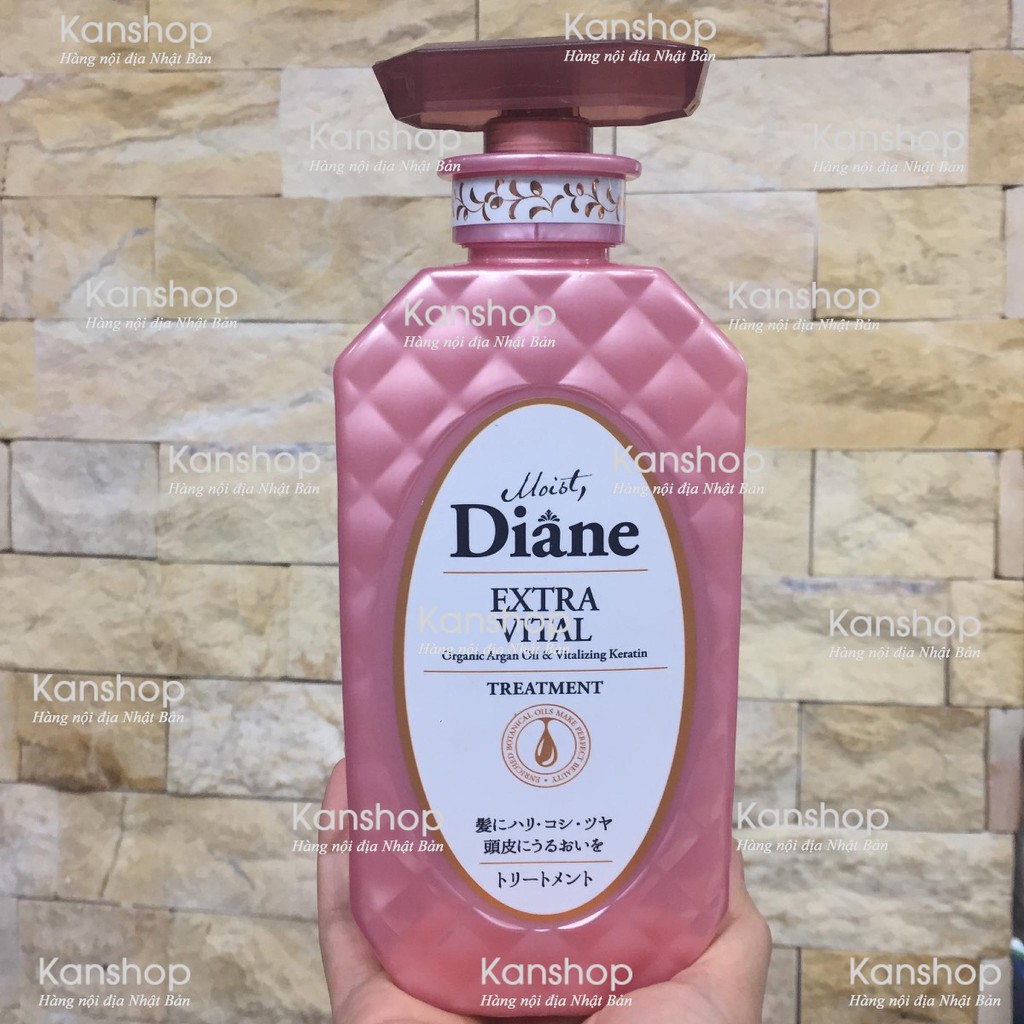 Dầu xả tăng cường sức sống cho tóc yếu Moist Diane Extra Vital 450ml