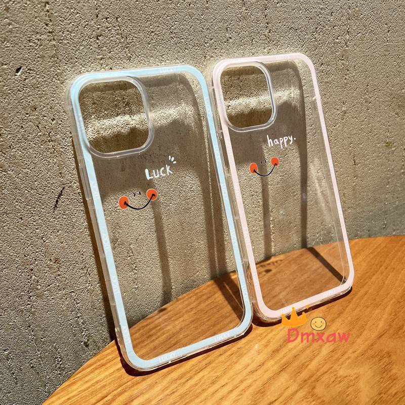 Ốp Điện Thoại Mềm Trong Suốt Hình Mặt Cười Cho iPhone 13 Pro Max 13 Mini 12 11 Pro Max X XR XS Max 8 7 6 6s Plus SE 2020