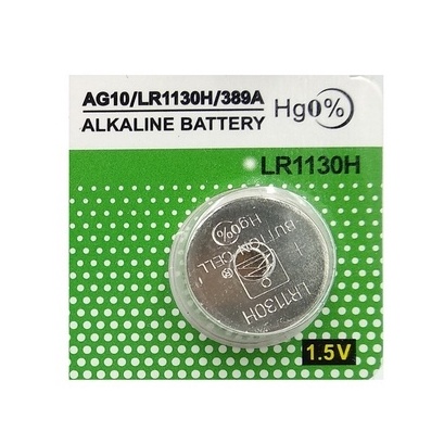 Pin cúc áo AG10/LR1130H/389A, lắp vào đồng hồ đeo tay hoặc các thiết bị đo (1 viên)