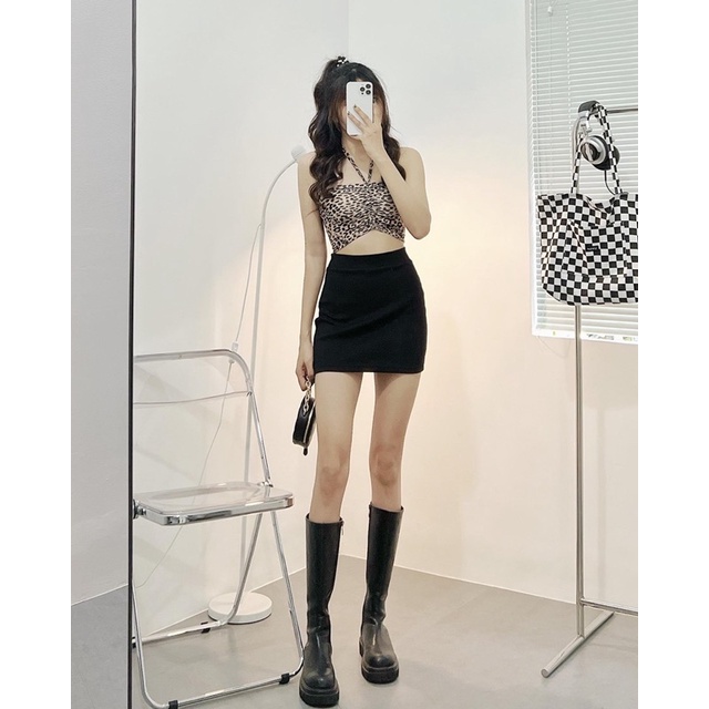 Áo Croptop Ống Rút Dây Cột Siêu Chất