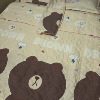 Combo 5 món chăn ga gấu nâu