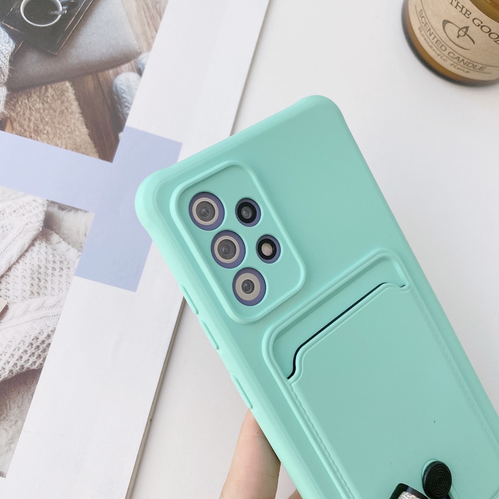 Ốp Điện Thoại Silicon Có Ngăn Đựng Thẻ Cho Xiaomi Mi 10T 11 Lite 11i Redmi Note 10 9 10s 9s 9T POCO X3 Pro M3 F3