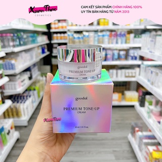 Kem ốc sên goodal premium snail tone up cream 30ml, dưỡng trắng da, nâng tone da