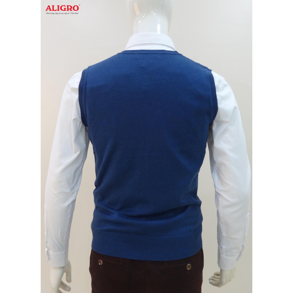 Áo len gile Aligro ALENGL012 màu xanh biển đậm