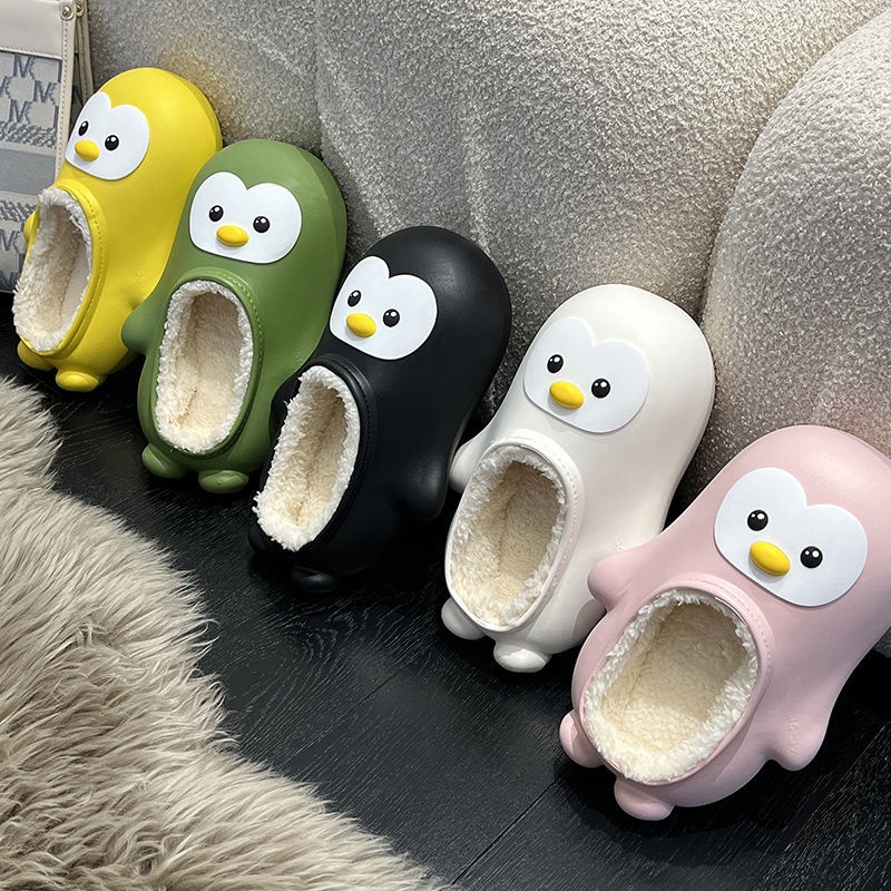 Oeteo Dép Đi Trong Nhà Hình Chim Cánh Cụt Hoạt Hình Đáng Yêu Cho Nữ