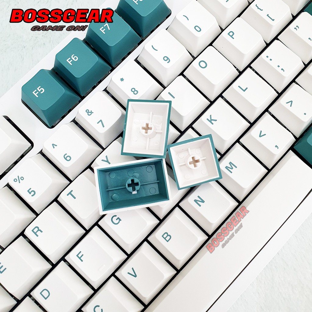 Bàn phím cơ FLEsports F11G Pro Polar Night và Aqua Green Chính hãng 3 Modes Keycap PBT