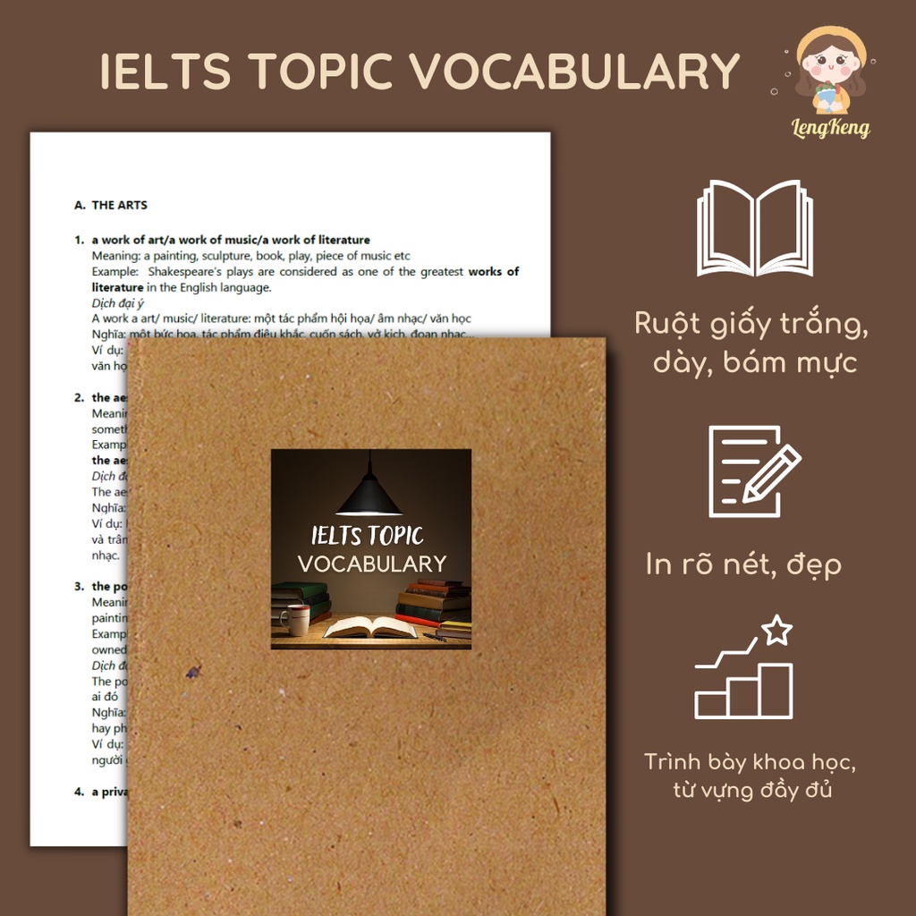 💐 IELTS Topic Vocabulary - Tổng hợp từ vựng IELTS - kèm ví dụ, dịch nghĩa
