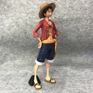 Mô hình One Piece Monkey D. Luffy đứng 3 đầu - 23 cm